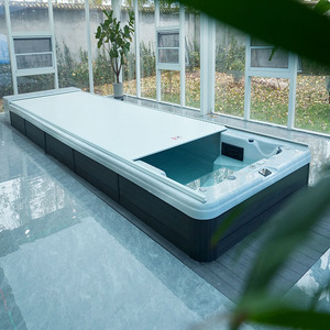 Hồ bơi Spa ngoài trời trên mặt đất cho gia đình sử dụng với bơm lọc và Spa bơi thang - Product Image 5