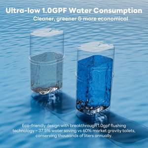 CASTA DIVA CD-W10V toilette intelligente allongée Bidet siège chauffant télécommande Siphon rinçage ADA confort hauteur air intégré - Product Image 4