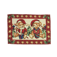 Nouveau produit, tapis de table unique en jacquard tissé, motif végétal, durable, ensembles de sets de table pour la maison et les banquets