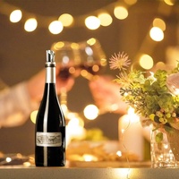 Verseur de vin en argent disques ronds d'arrêt d'alcool feuille d'aluminium vin whisky Verseur goutte d'arrêt bouteille versant