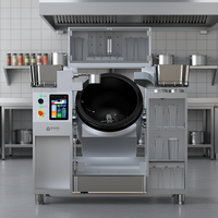 Robot de Cuisson Électrique Intelligent Haut de Gamme pour Salon de Thé Artisanal, Design Minimaliste en Bois, pour la Cuisine Professionnelle