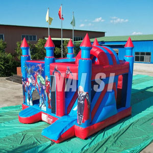 Castillo Inflable Comercial con Tobogán, Casa de Brinco Inflable, Ciudad de Diversión, Tobogán Inflable para Niños para Eventos y Fiestas - Product Image 4