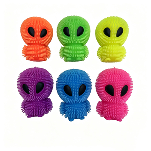 Mini Pelota de Juguete de TPR Suave, Colorida, con Diseño Extraterrestre, para Niños - Product Image 1