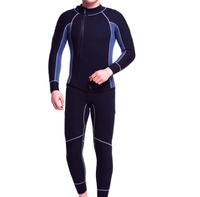 Combinaison de plongée en néoprène 5 mm, ensemble 2 pièces, veste et pantalon à fermeture éclair avant, pour la plongée sous-marine, la pêche sous-marine, protection thermique en eau froide