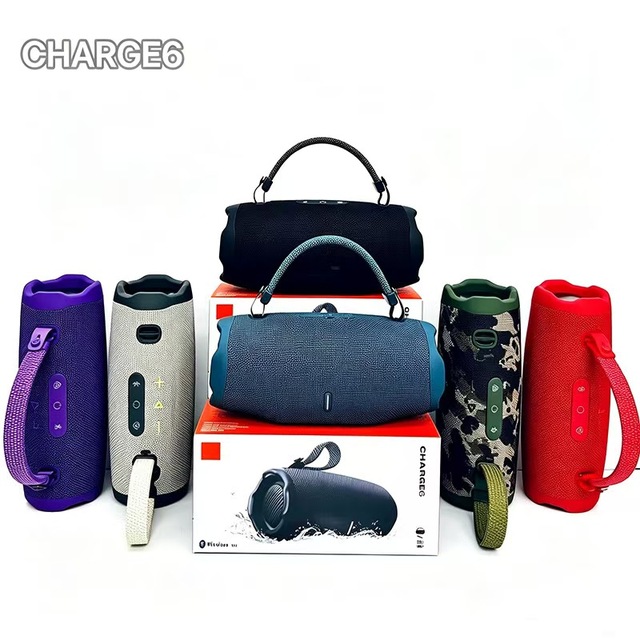 Charge6 Wholesale Outdoor Portable Wireless Bluetooth Speaker Handheld  High Power Waterproof Heavy Bass