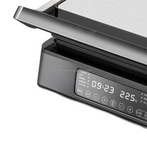 <span class=keywords><strong>Presse</strong></span> à <span class=keywords><strong>panini</strong></span> électrique domestique Machine à sandwich antiadhésive sans fumée et gril de contact Barbecue Grill Bar - Product Image 6