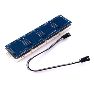 Módulo de Matriz de Puntos Hongwei Micro Max7219, Placa Controladora LED 4 en 1 con Cable de 5 Pines para Microcontrolador - Product Image 1