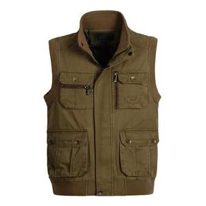 Gilet in Tela di Cotone Casual con Tasche Multiple, Antivento e Impermeabile, per Pesca, Fotografia, Giornalismo e Campeggio - Product Image 2