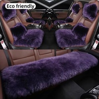 Échantillon disponible, Vente en gros, Usine, Coussin de siège de voiture antidérapant en peau de mouton naturelle, écologique, en vraie laine moelleuse, chaud, pour la maison