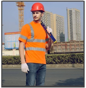 سترة أمان عاكسة مقاومة للماء من الفئة 2 حسب معايير ANSI مع شعار مخصص، سريعة الجفاف بأكمام قصيرة/طويلة ورؤية عالية - Product Image 5