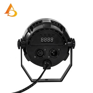 DJ DMX 3w 12 pièces <span class=keywords><strong>rgb</strong></span> 3 en 1 mini <span class=keywords><strong>led</strong></span> en plastique plat par lumière - Product Image 4
