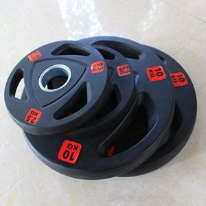 ขายส่ง Tri Grip กันชนยกน้ำหนักปรับเทียบบาร์เบลแผ่นน้ำหนักสำหรับยิม - Product Image 3