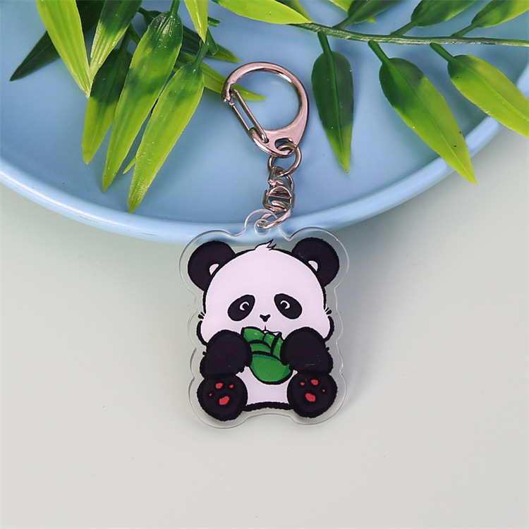 Panda comiendo brotes de bambú-no b164