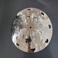 Hot Sale Silver Alloy Material Stack Clap Ozone Effect Cymbals Percussion Instrument Drum Set 10+12+14" O-zone Cymbals Set
