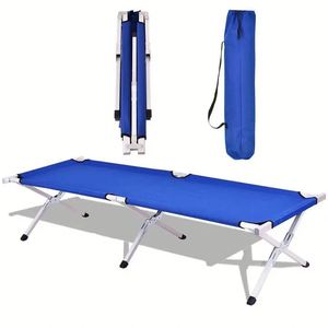 Lit pliant d'urgence en aluminium léger, durable, moderne, portable, réglable pour la plage, le camping et l'extérieur - Product Image 2