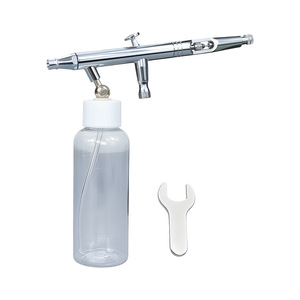 Aérographe double action Td-182a 100 ml à alimentation par gravité, vitesse réglable, portable pour travaux artistiques - Product Image 5