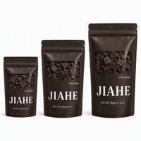 Sacs d'emballage en plastique en gros JIAHE avec logo personnalisé, en aluminium et Mylar, à fermeture éclair, pour la sécurité alimentaire, 125g, 250g, 500g