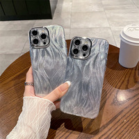 Federmuster-Laser-Cut-PC-Hartschale mit Rundum-Linsenschutz für iPhone 16 Pro & 12/14 im Minimalistischen Design