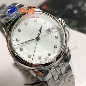 Reloj Mecánico Automático Plateado para Hombre, Esfera con Números Romanos, Correa de Acero Inoxidable, Reloj de Pulsera para Negocios, TISSOTs - Product Image 6