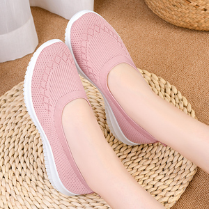 Baskets BQ-1 pour femmes, populaires, grises, à enfiler, ballerines pour femmes, <span class=keywords><strong>pas</strong></span> chères, semelle en toile, éclairées et respirantes pour l'automne, le printemps et l'hiver - Product Image 2
