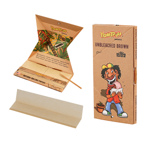 Square <b>Box</b> 110mm Kingsize Premium Natural <b>Rolling</b> Papers – Includes Filter Tips, White Smoking Accessories - Product Image 2