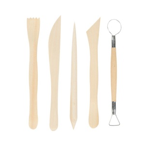 Juego de 5 Herramientas para Modelar Esculturas en Madera, Arcilla, Polímero y Cerámica, Herramientas para Grabar en Madera, Herramientas para Esculpir Arcilla - Product Image 1