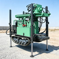 Mikton Foreuse pneumatique sur chenilles à profondeur de forage réglable MKDQZ-160 pour puits d'eau, adaptée à diverses conditions géologiques