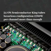 Amplificateur intégré Hi-Fi haute puissance MUSMYS-MPA-02 classe A et B 350W, entièrement équilibré avec contrôle de tonalité et télécommande