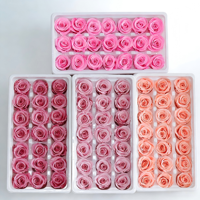 Hochwertige Handgefertigte Konservierte Rosen 2-3cm B-Klasse Blütenköpfe für Hochzeiten Valentinstag Weihnachten Blumenarrangements Tischdekoration