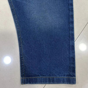 Tela Brocada Azul Índigo Clásica Resistente a la Abrasión, Material Elástico 100% Acrílico Liso No Tejido para Prendas de Vestir, Blazers y Trajes - Product Image 2