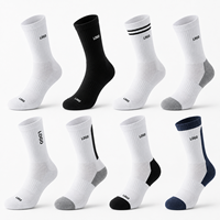Chaussettes de sport d'hiver personnalisées de qualité pour jeunes et hommes, 100 % coton, à compression, avec logo sur le revers et le bas, idéales pour la course, le cyclisme et la gym