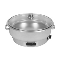 Ensemble de réchauds à buffet en acier inoxydable électrique avec couvercle et chauffe-plats AC 110-240V pour les fêtes et la restauration