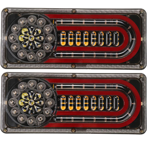 Luz Trasera LED para Automóvil, 12V-24V, para Camiones, Remolques, Vehículos Recreativos, IP67, Impermeable, Universal, Luz de Freno, Reversa, Direccional - Product Image 1