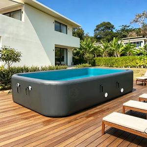 Piscines gonflables personnalisées, portables, en tissu Drop Stitch DWF, durables, pour enfants et adultes, grande <span class=keywords><strong>piscine</strong></span> gonflable - Product Image 4