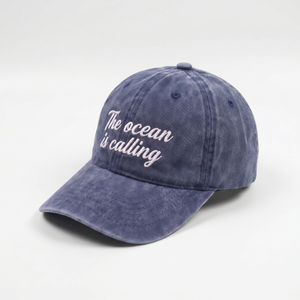 หมวกเบสบอลปักโลโก้ 6 แผง แบบ OEM สั่งทำพิเศษ ผ้าฝ้ายฟอกทรงไม่แข็งแบบ Dad Hat - Product Image 2