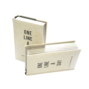 Op maat gemaakt linnen hardcover boek met goudfolie hete-druk A5/A4 notitieboek met logo - Product Image 1