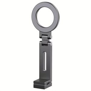 360 Degree <b>Rotating</b> Aluminum Alloy Airplane Luggage Portable Phone Clamp Stand Foldable Travel Mobile Phone Holder - Product Image 1