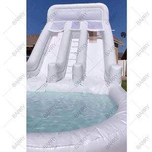 Hot 2024 New Party <span class=keywords><strong>Toboggan</strong></span> <span class=keywords><strong>gonflable</strong></span> Petit dégagement de <span class=keywords><strong>toboggan</strong></span> <span class=keywords><strong>gonflable</strong></span> blanc commercial - Product Image 2