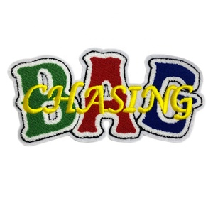 Nouveau Design En Gros Logo Personnalisé Brodé <span class=keywords><strong>Patch</strong></span> Chenille Pour Vêtements - Product Image 6