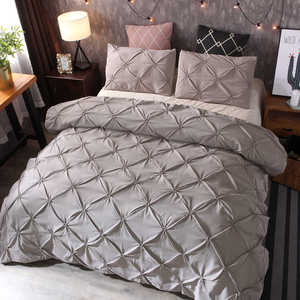 Ensemble de housse de <span class=keywords><strong>couette</strong></span> Queen, 3 pièces - Broderie élastique, housse de <span class=keywords><strong>couette</strong></span> en microfibre de luxe, <span class=keywords><strong>couette</strong></span> en <span class=keywords><strong>duvet</strong></span>, tissu confortable - Product Image 3