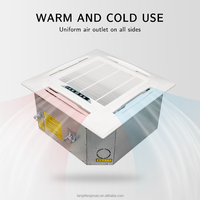 Unidad de Ventilador de Cassette de Bajo Ruido y Alta Capacidad de Flujo de Aire para Refrigeración y Purificación de Aire en Centros Comerciales y Restaurantes, Motores de Ventilador de CA de 220-240V