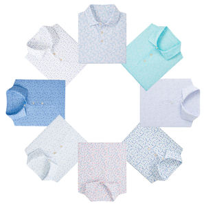 เสื้อโปโลสำหรับผู้ชายเสื้อ12% โพลีเอสเตอร์88% ผ้าสแปนเด็กซ์แห้งออกแบบโลโก้ได้ตามต้องการ - Product Image 1