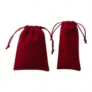 Pochette en coton avec cordon de serrage pour bijoux, logo en relief, sac anti-poussière doux pour emballage de bijoux et cadeaux, vente en gros - Product Image 6