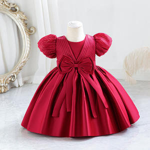 Nuevo Vestido <span class=keywords><strong>de</strong></span> Princesa para el Primer Cumpleaños <span class=keywords><strong>de</strong></span> Niña, Tela <span class=keywords><strong>de</strong></span> Encaje, Lazo, Rayas, Estilo Lolita ODM, Exclusivo Transfronterizo, Ropa Infantil - Product Image 2