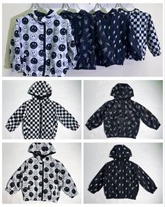 Kerui Hot Selling Bliksem/Smile/Geruit Unisex Kids Meisjes Jongens Mode Bedrukt Waterdichte Winddichte Jas Kinderen Jas - Product Image 3
