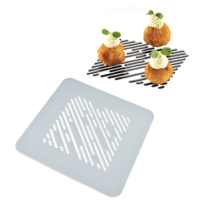 New Arrival Diagonal Strip <b>Silicone</b> Fondant Mold Washable Sugar Paste Chocolate Decorating Stencil Gastronomic Cake Plating <b>Tool</b> - Product Image 3