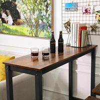 Vente en gros de table console industrielle moderne de haute qualité Table de bar en bois Table basse d'appoint haute