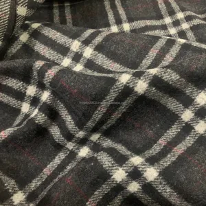 Tecido de lã quente da moda Tweed xadrez Tweed tecido de lã verificada produtos artesanais personalizados exclusivos para fazer casaco e blazer