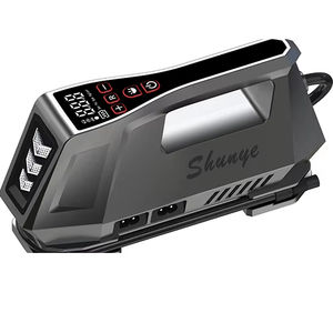 Bomba de neumáticos de coche de 12V CC y compresor de aire portátil de 110V CA-inflador multiusos para colchones de aire, luz de emergencia LED incluida - Product Image 1