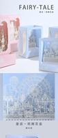 Conte de fées papier sculpture boîte à fleurs sac à main pour l'obtention du diplôme vacances fleur emballage boutique Arrangement Floral Art matériaux cadeau